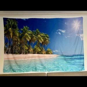 PALM TREE BEACH TAPESTRY